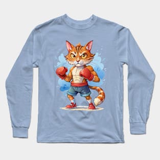 Boxing Cat Long Sleeve T-Shirt